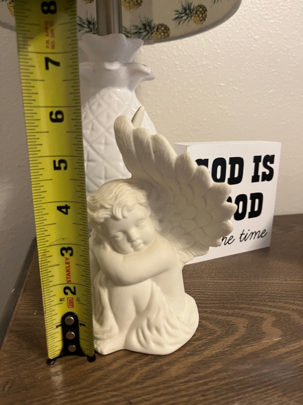 Vintage Ceramic Angel Figurine - Picture 4 of 5